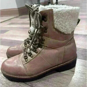 Vintage 93 brown leather combat boots